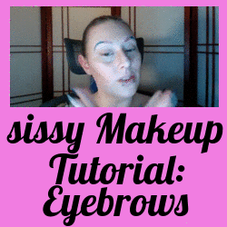 sissy training makeup eyebrow tutorial from femdom fetish Mistress Kiara