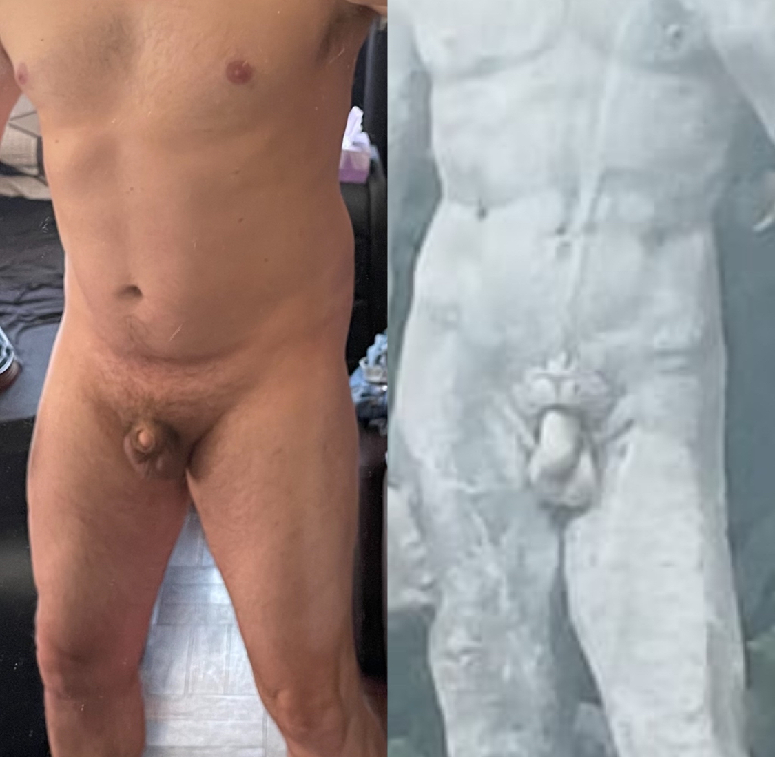 When the David statue kicks your ass